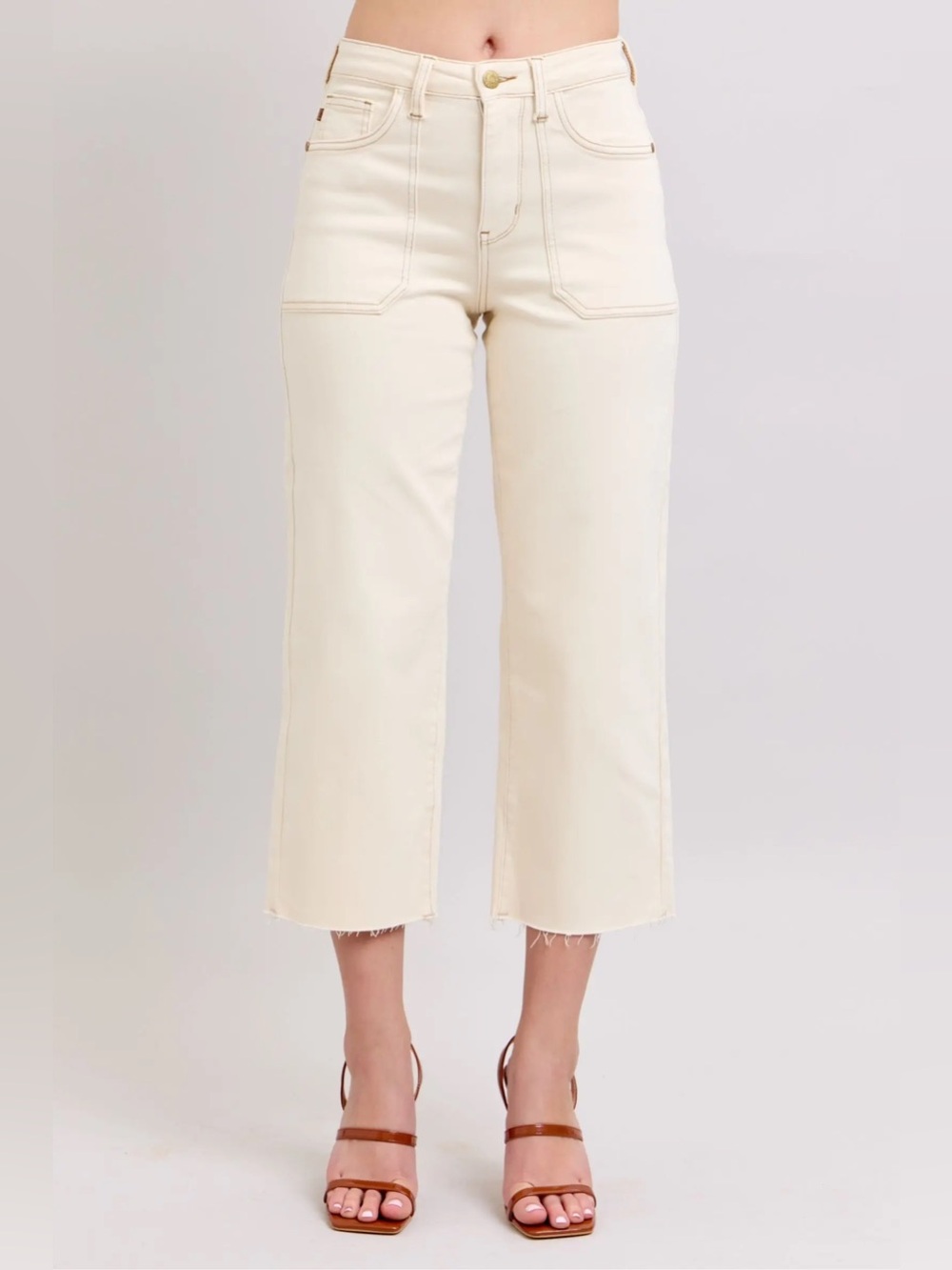 Judy Blue cropped carpenter style denim size 5/27